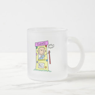Jahrmarktskasse T-Shirts und Geschenke Mattglastasse