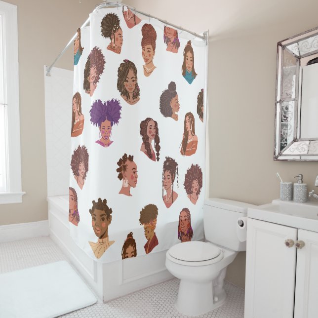 Jahrtausendbathroom-Dekoration Duschvorhang (Beispiel)