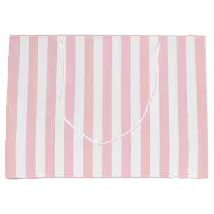 Jahrtausendrosa und weißer Streifen Große Geschenktüte
