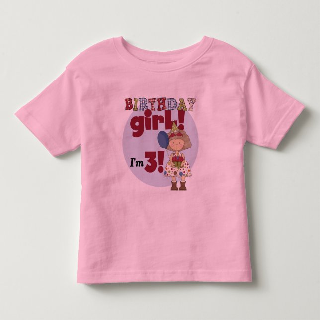 J'ai 3 Tshirts et cadeaux pour filles d'anniversai (Devant)