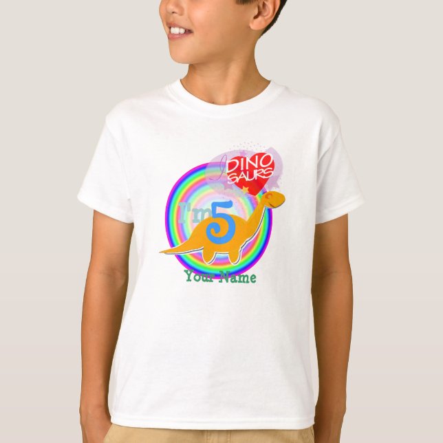 J'ai 5 ans - le 5ème T-shirt de Dino de (Devant)