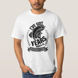 J'Ai 60 Ans D'Histoires De Poissons T-shirt