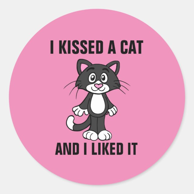 J'AI AIMÉ UN CHAT ET JE L'AI AIMÉ, Stickers Drôle (Devant)