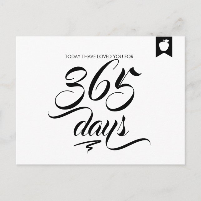 J'Ai Aimé Vous Jours Anniversaire Love Carte Posta (Devant)