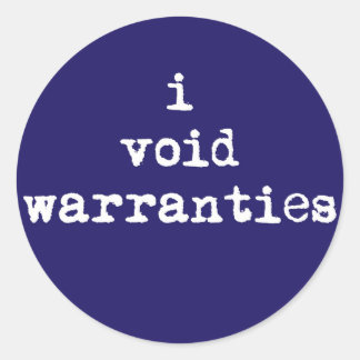 J'ai annulé les garanties Stickers ronds