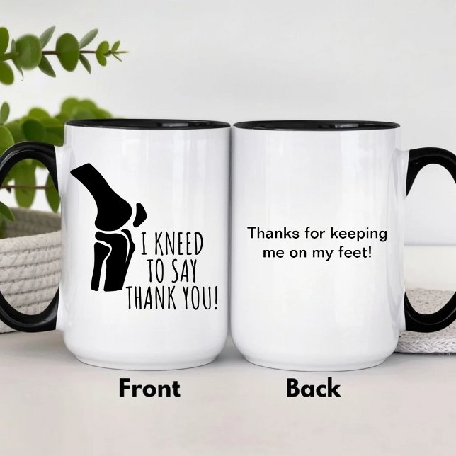 J'Ai Besoin De Dire Merci Mug Orthopédique Docteur (Créateur téléchargé)