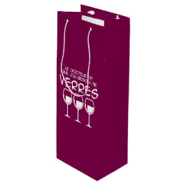 J'ai besoin de verres geschenktüte für weinflaschen