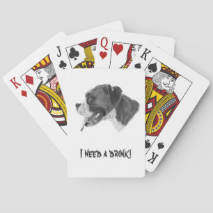J'ai besoin d'une boisson ! Cartes de jeu drôles