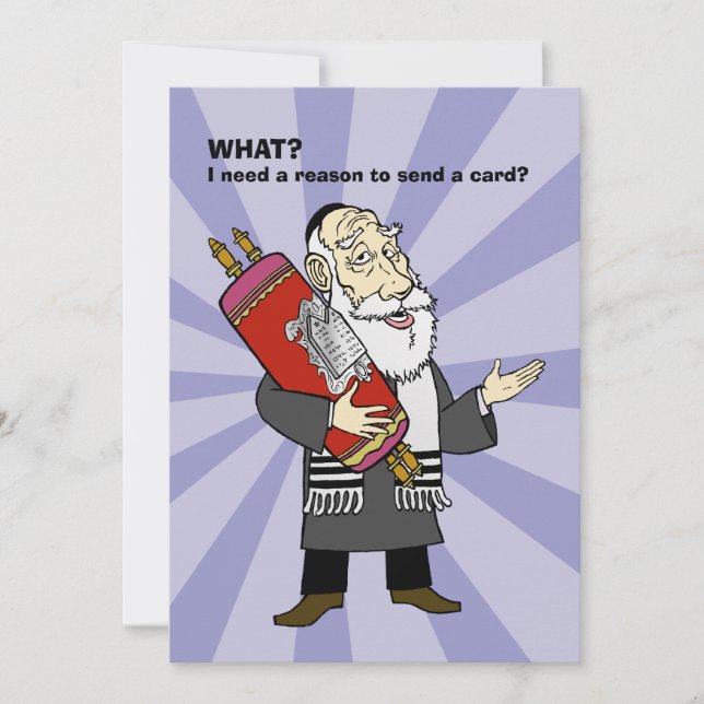 J'ai besoin d'une raison ? Carte Hanoukka (Devant)
