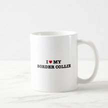 J'Ai Coeur Ma Frontière Collie Café Mug