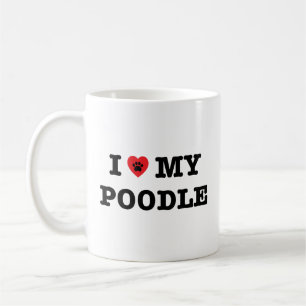 J'Ai Coeur Ma Mug De Café De Poodle