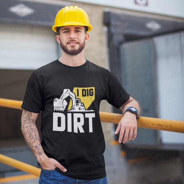 J'Ai Creusé Dirt T-shirt (digger shirt i dig dirt)