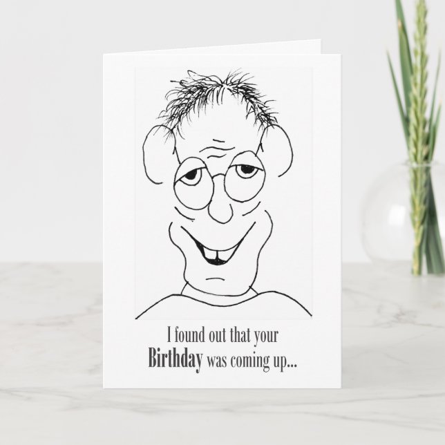 J'Ai Découvert Que Ton Anniversaire Venait - Carte (Devant)