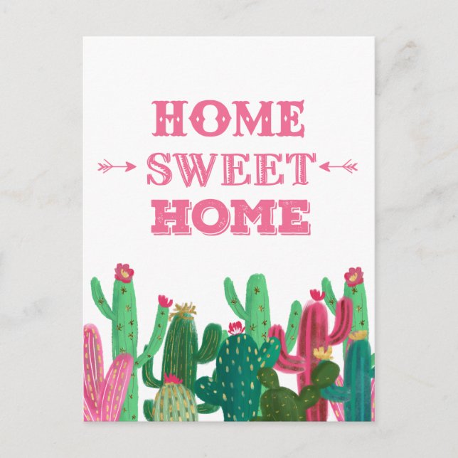 J'ai déménagé chez moi Sweet Home Carte postale (Devant)