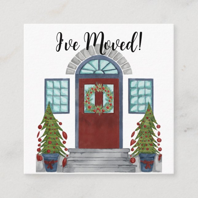 J'ai déménagé ! Maison de Noël Carte de boîtier (Devant)
