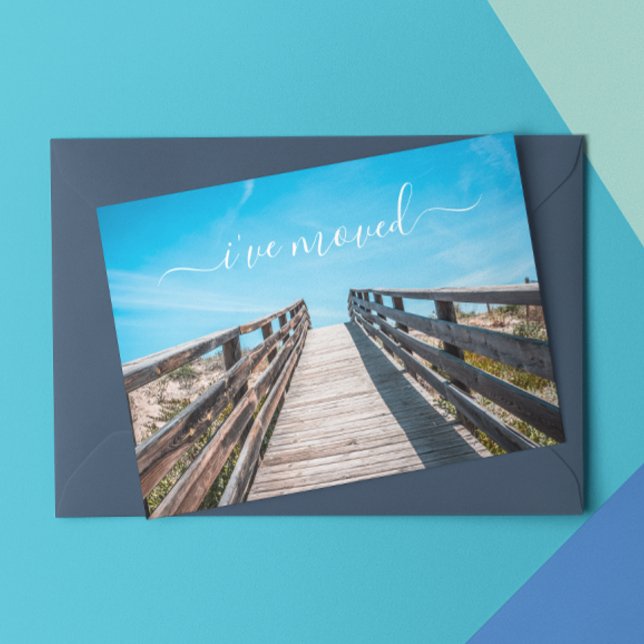 J'ai déménagé Nouvelle Adresse Faire-part Beach Oc (Créateur téléchargé)