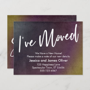 J'ai déplacé le Faire-part de grunge multicolore