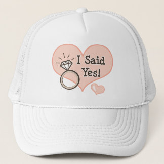 J'ai dit oui le casquette de jeune mariée de