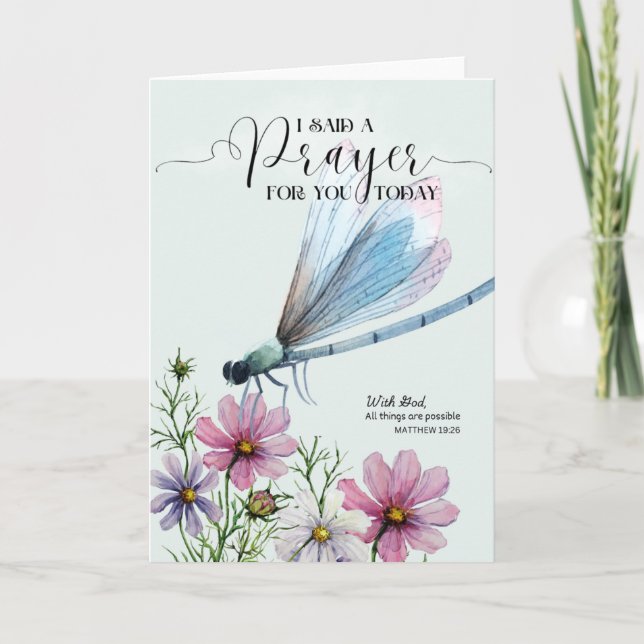 J'ai dit une prière pour vous aujourd'hui Carte (Devant)