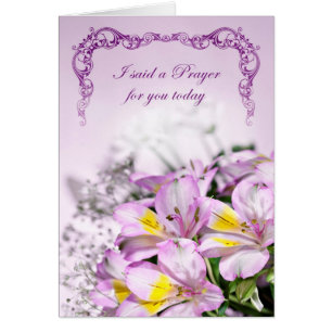 J'ai dit une prière pour vous avec des lys d'alstr
