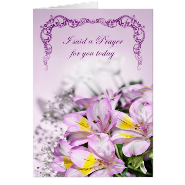 J'ai dit une prière pour vous avec des lys d'alstr (Devant)