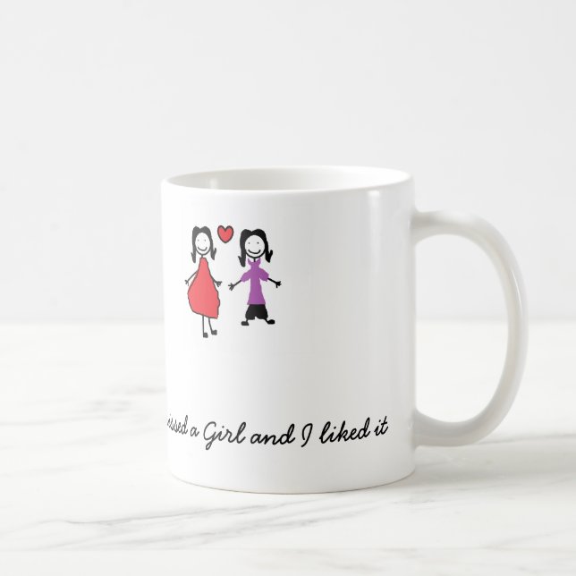 J'ai embrassé une tasse de lesbienne de fille (Droite)
