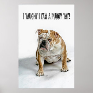 J'ai enseigné à taw d'I une affiche puddy de