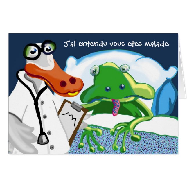 J'ai entendu vous etes malade (Vorderseite (Horizontal))