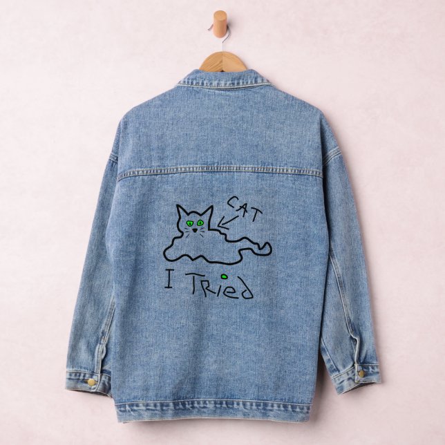 J'Ai Essayé Cat Denim Veste (Hangar)