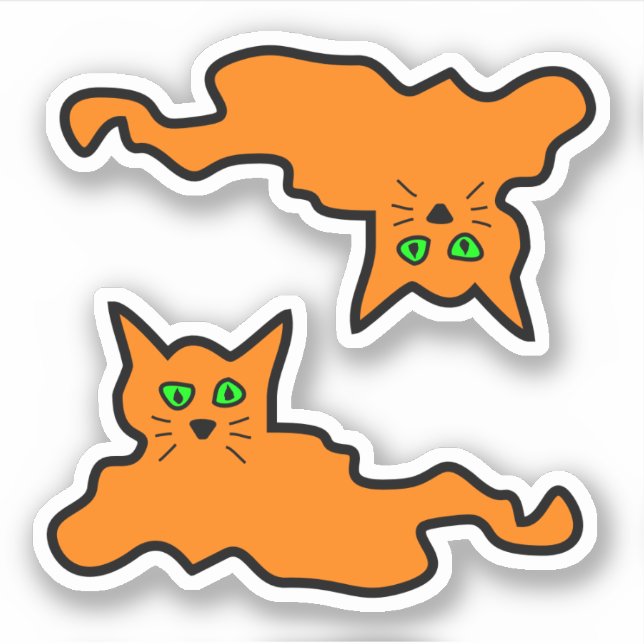 J'Ai Essayé Des Stickers De Vinyle De Chat (Devant)
