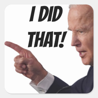 J'AI FAIT ÇA - Biden Stickers Carré 1,5" x20