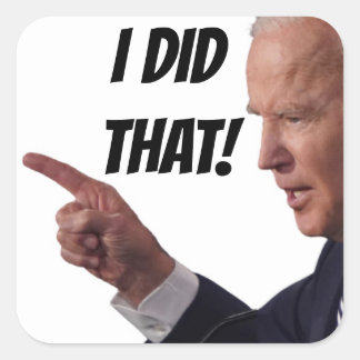 J'AI FAIT ÇA - Biden Stickers Carré 3" (feuille de
