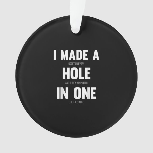 J'Ai Fait Un Trou En Un, Drôle Golf Dads & Sport (devant)