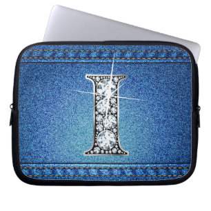 J'Ai Faux "Diamond" Denim Stitch Sac Électronique
