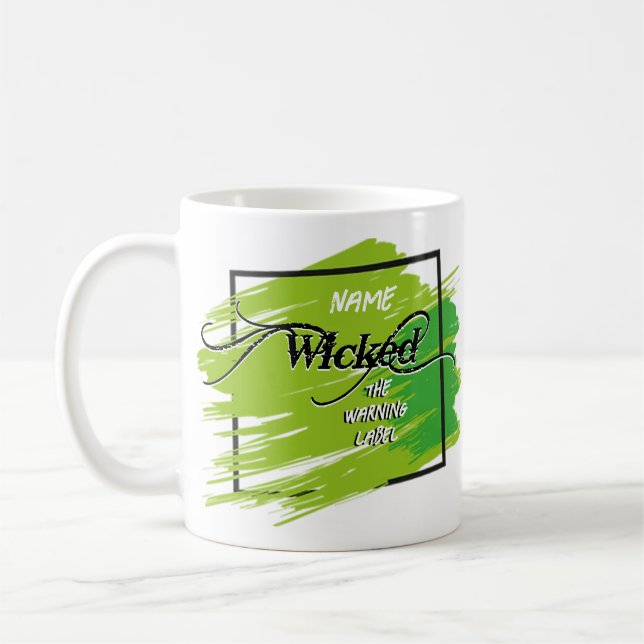 J'ai jeté le étiquette d'avertissement tasse de ca (Gauche)