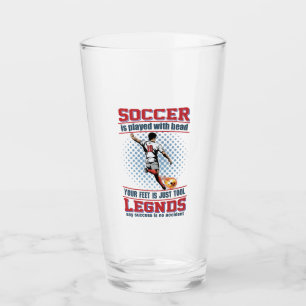 J'Ai Joué Au Football Avec Mon Verre De Tête