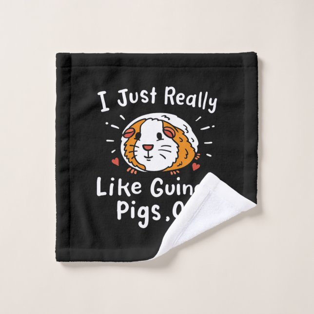 J'Ai Juste Vraiment L'Air De La Guinée Pig Kawaii (Gant de toilette)