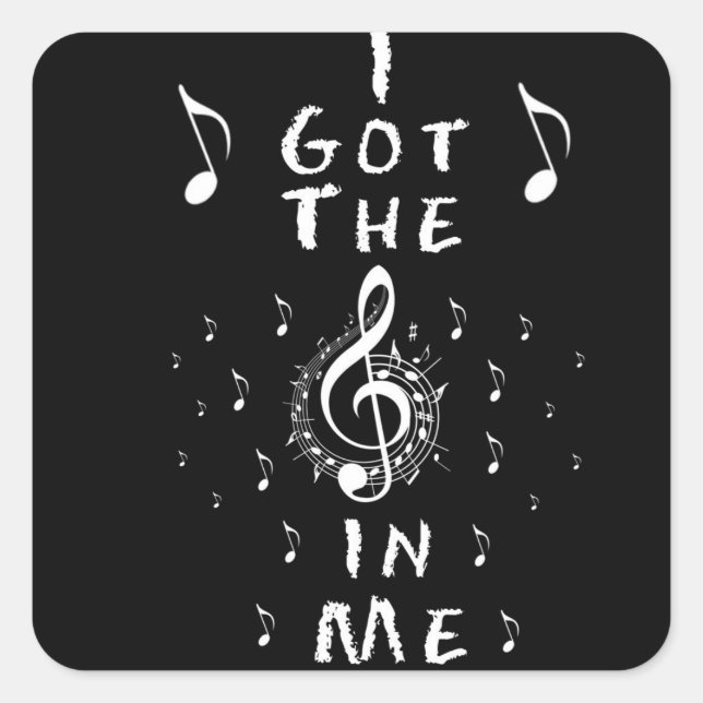 J'Ai La Musique En Moi Sticker (Devant)