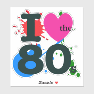 J'ai le coeur du Sticker des années 80