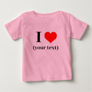 J'AI LE COEUR ! T-shirt Bébé Jersey fin - Rose - P