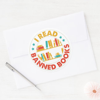 J'Ai Lu Des Livres Interdits Gros Stickers