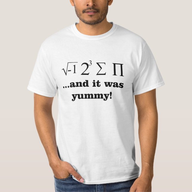 J'ai mangé un certain T-shirt ringard de maths de (Devant)