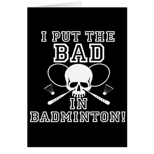 J'ai mis le mauvais dans le badminton (Devant)