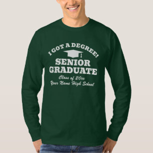 J'ai obtenu un diplôme ! T-shirt amusant pour étud