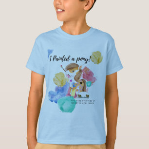 J'ai peint un poney ! T-shirt commémoratif