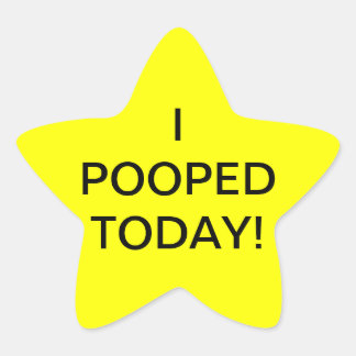 J'AI POOPÉ AUJOURD'HUI - autocollants étoiles