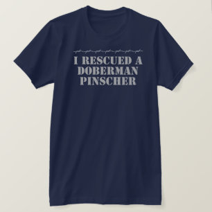 J'ai secouru un T-shirt d'obscurité de Pinscher de