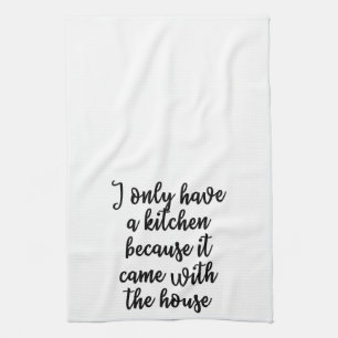 J'ai seulement une serviette de cuisine