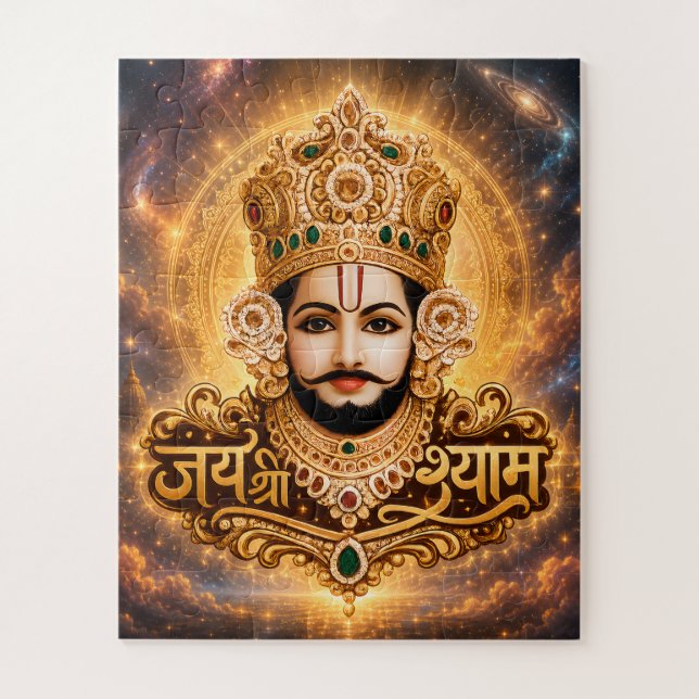 Jai Shri Khatu Shyam Ji Devotionalkunst (Vertikal)