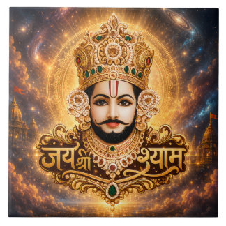 Jai Shri Khatu Shyam Ji Devotionalkunst Fliese